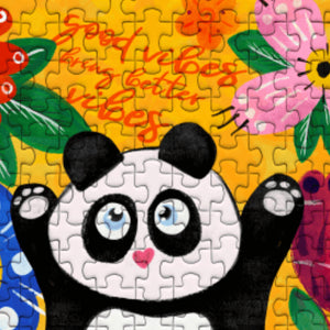 Puzzle Pandas - Good Vibes 150 Piece Micro Puzzle - The Puzzle Nerds