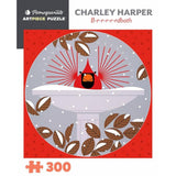 Puzzledly - Brrrrrdbath by Charley Harper 300 Piece Puzzle - The Puzzle Nerds