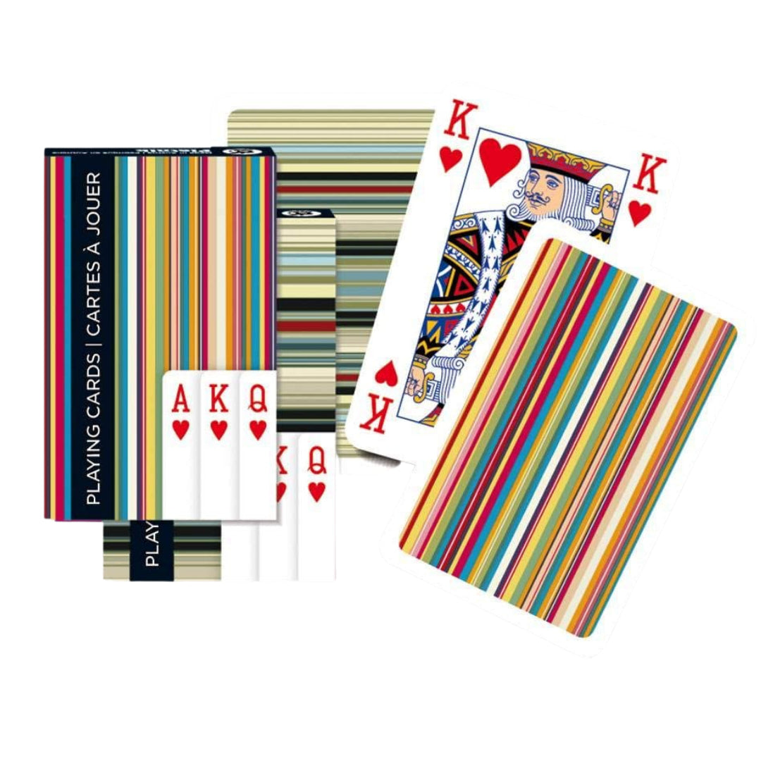 Stripes Double Deck Playing Cards - The Puzzle Nerds