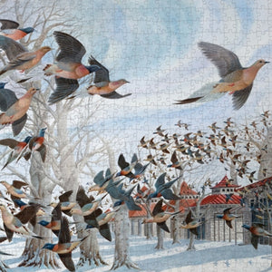 The Last Passenger Pigeon by John A. Ruthven 1000 Piece Puzzle - The Puzzle Nerds