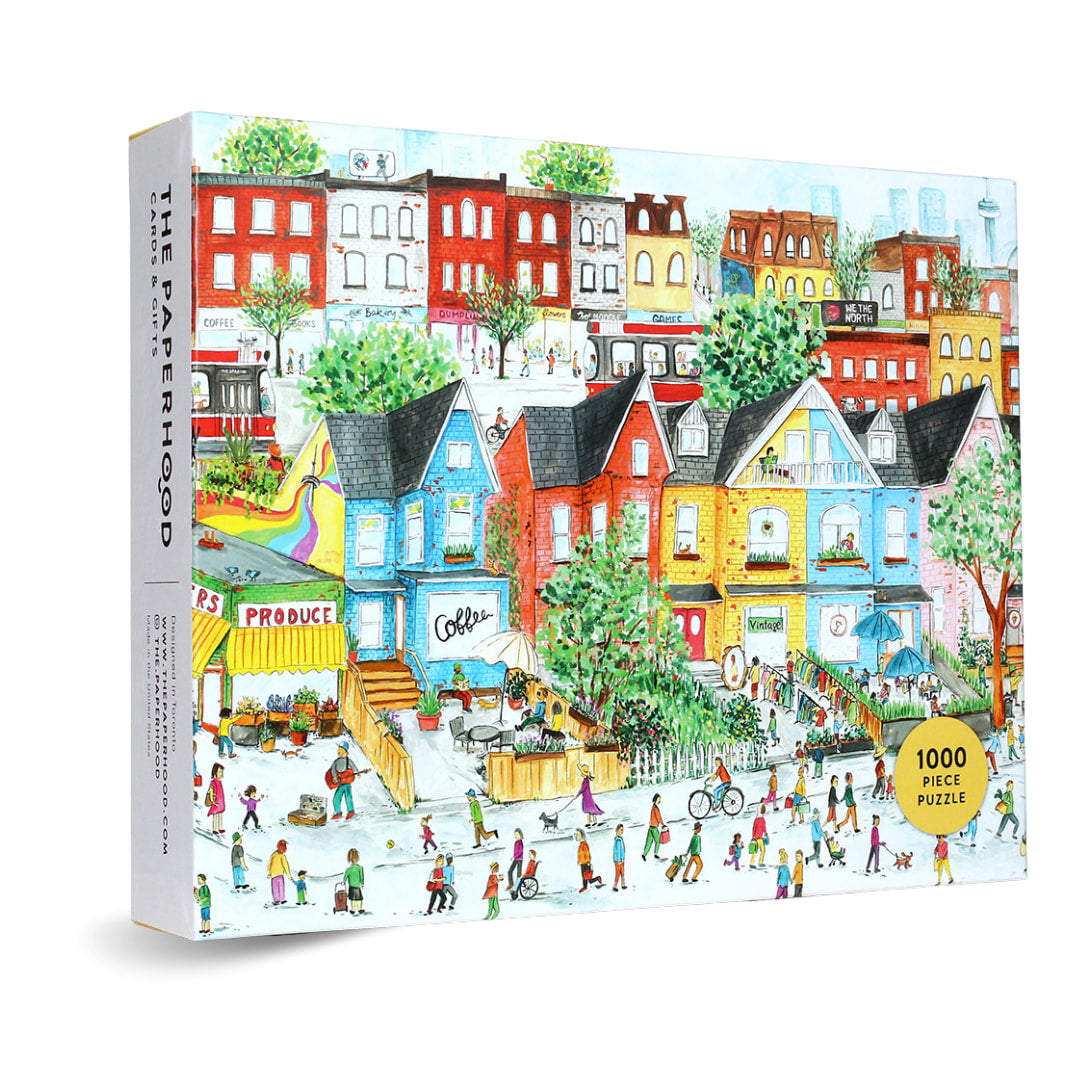 The Paperhood - Toronto's Kensington Market 1000 Piece Puzzle - The Puzzle Nerds