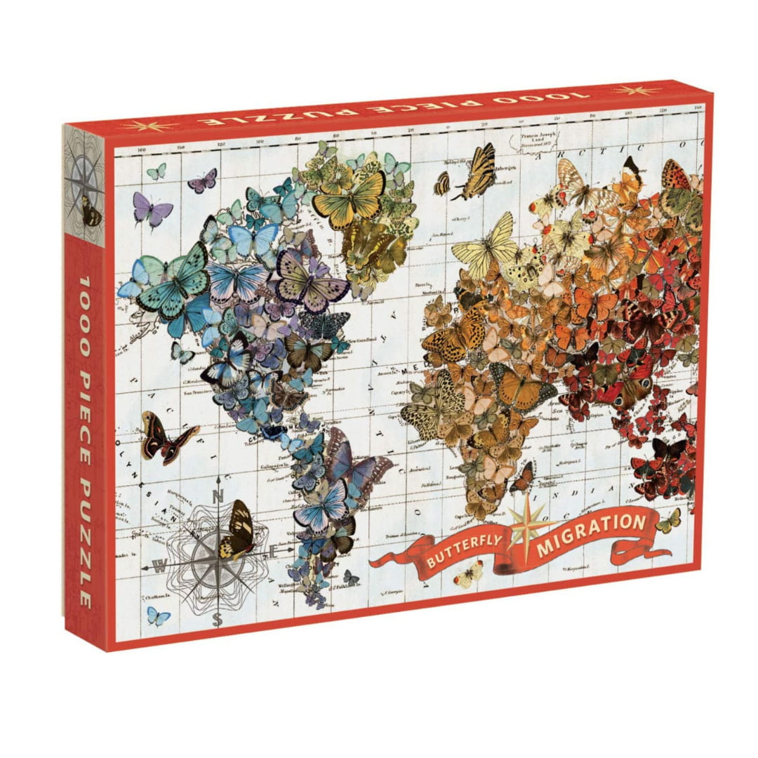 Wendy Gold Butterfly Migration 1000 Piece Jigsaw Puzzle