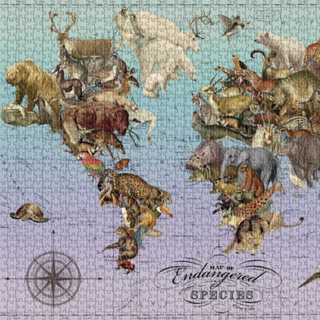 Wendy Gold Endangered Species 1500 Piece Puzzle - Galison - The Puzzle Nerds