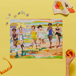 WerkShoppe - Sunset Swim 500 Piece Puzzle - The Puzzle Nerds