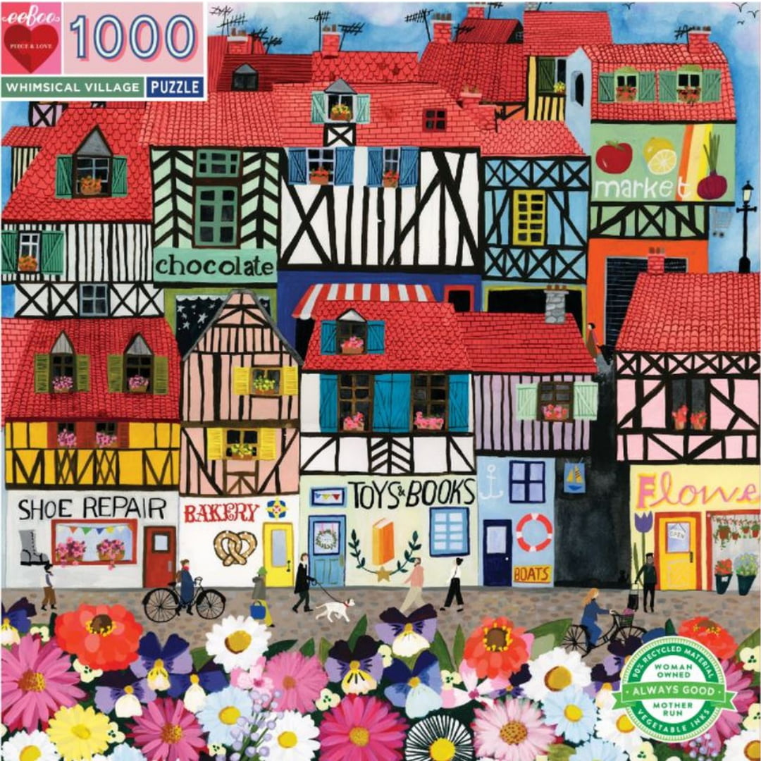 Whimsical Village 1000 Piece Puzzle