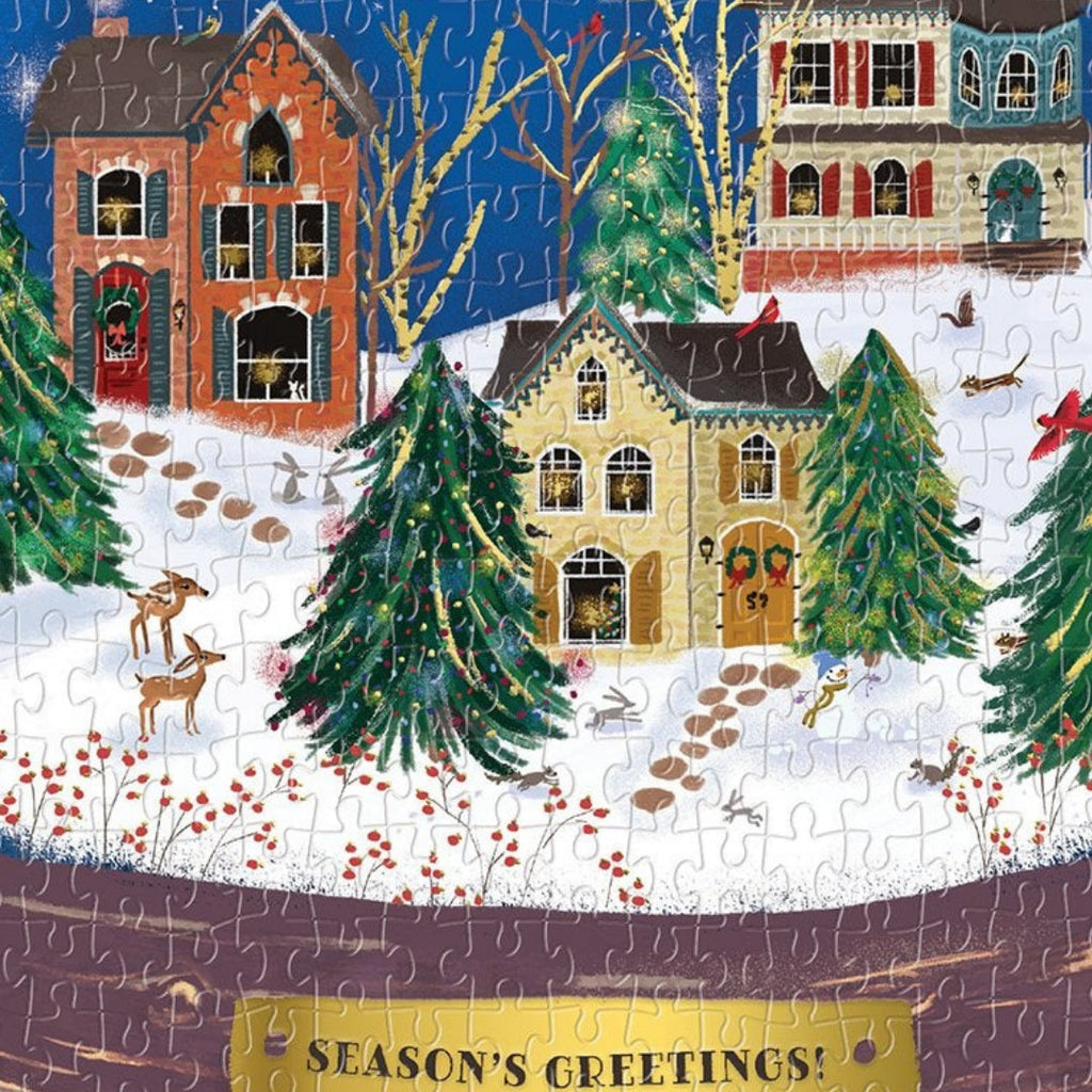 Puzzle Winter Snow Globe - Galison - 500 pièces – monjolipuzzle