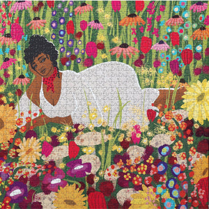 Woman In Flowers 1000 Piece Puzzle - eeboo - The Puzzle Nerds