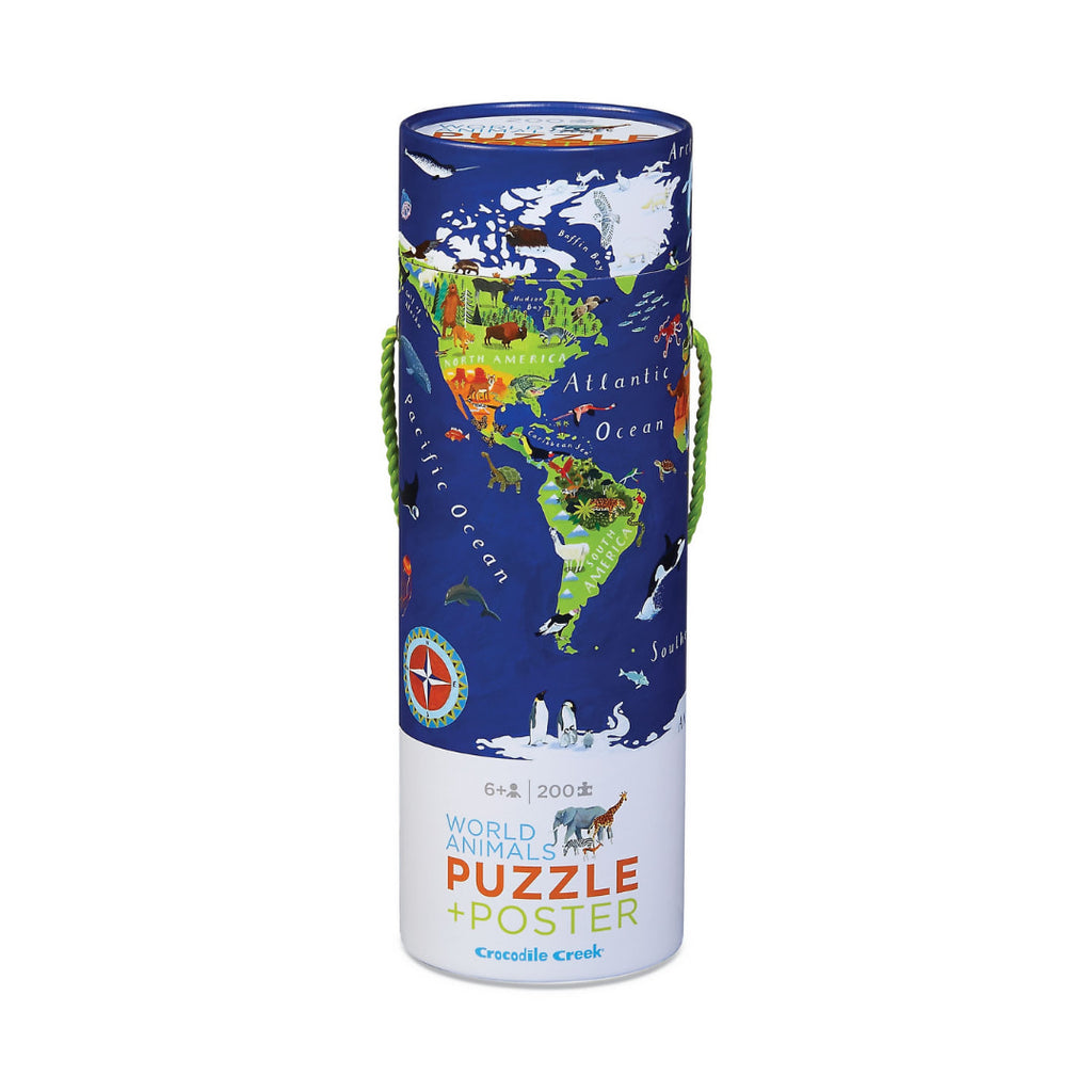 World Animals 200 Piece Puzzle + Poster