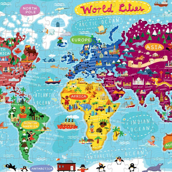 World Cities 200 Piece Puzzle + Poster – The Puzzle Nerds