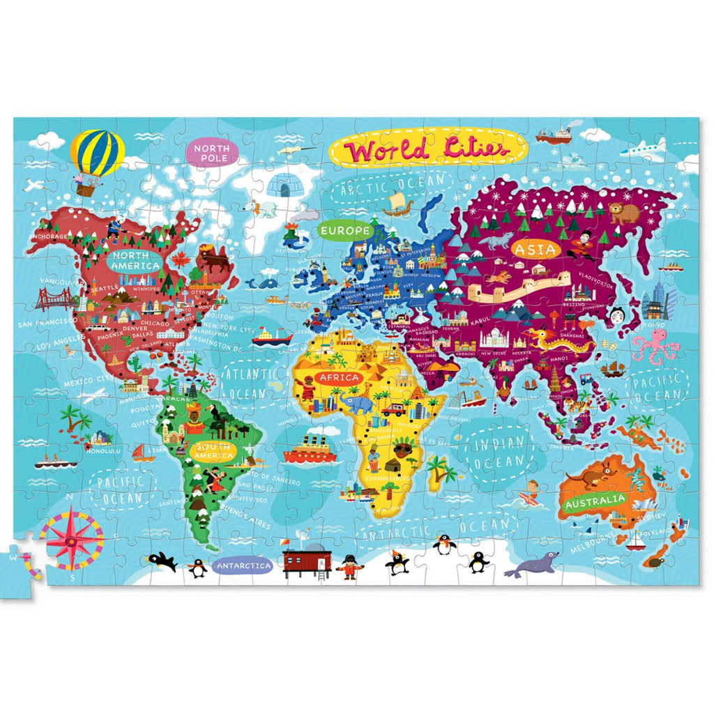 World Cities 200 Piece Puzzle + Poster – The Puzzle Nerds
