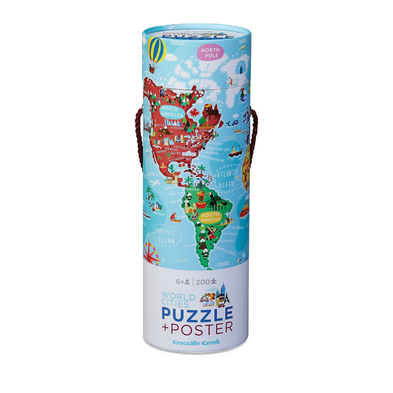 World Cities 200 Piece Puzzle + Poster – The Puzzle Nerds