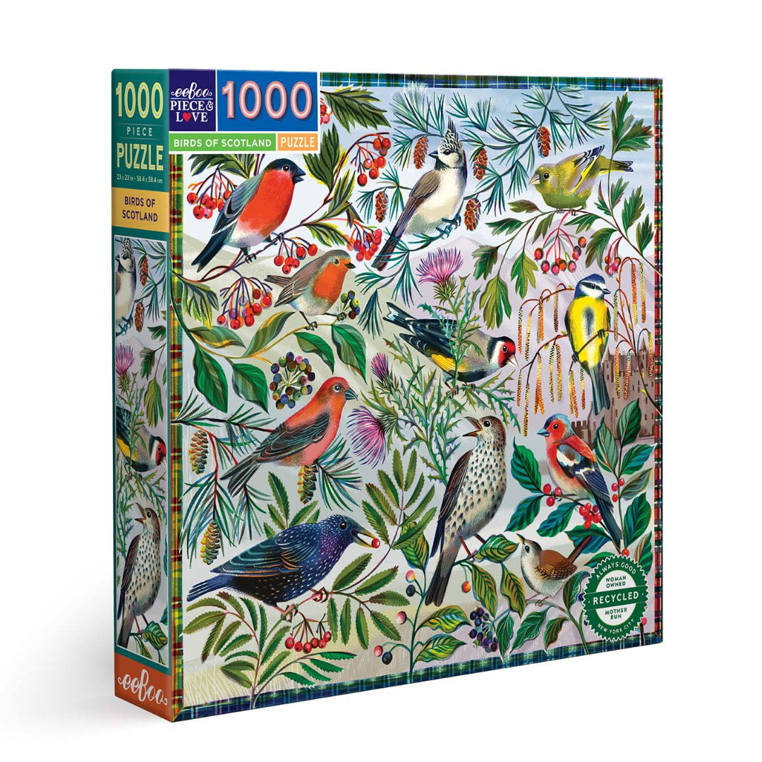 eeBoo - Birds Of Scotland 1000 Piece Puzzle - The Puzzle Nerds