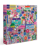 eeBoo - Cats Around Town 1000 Piece Puzzle - The Puzzle Nerds 