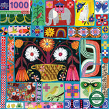 eeBoo - Dutch Quilt Sampler 1000 Piece Puzzle - The Puzzle Nerds 