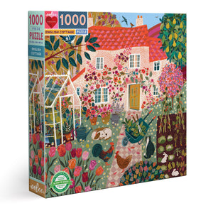 eeBoo - English Cottage 1000 Piece Puzzle - The Puzzle Nerds