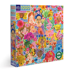 eeBoo - Goddesses And Pets 1000 Piece Puzzle - The Puzzle Nerds