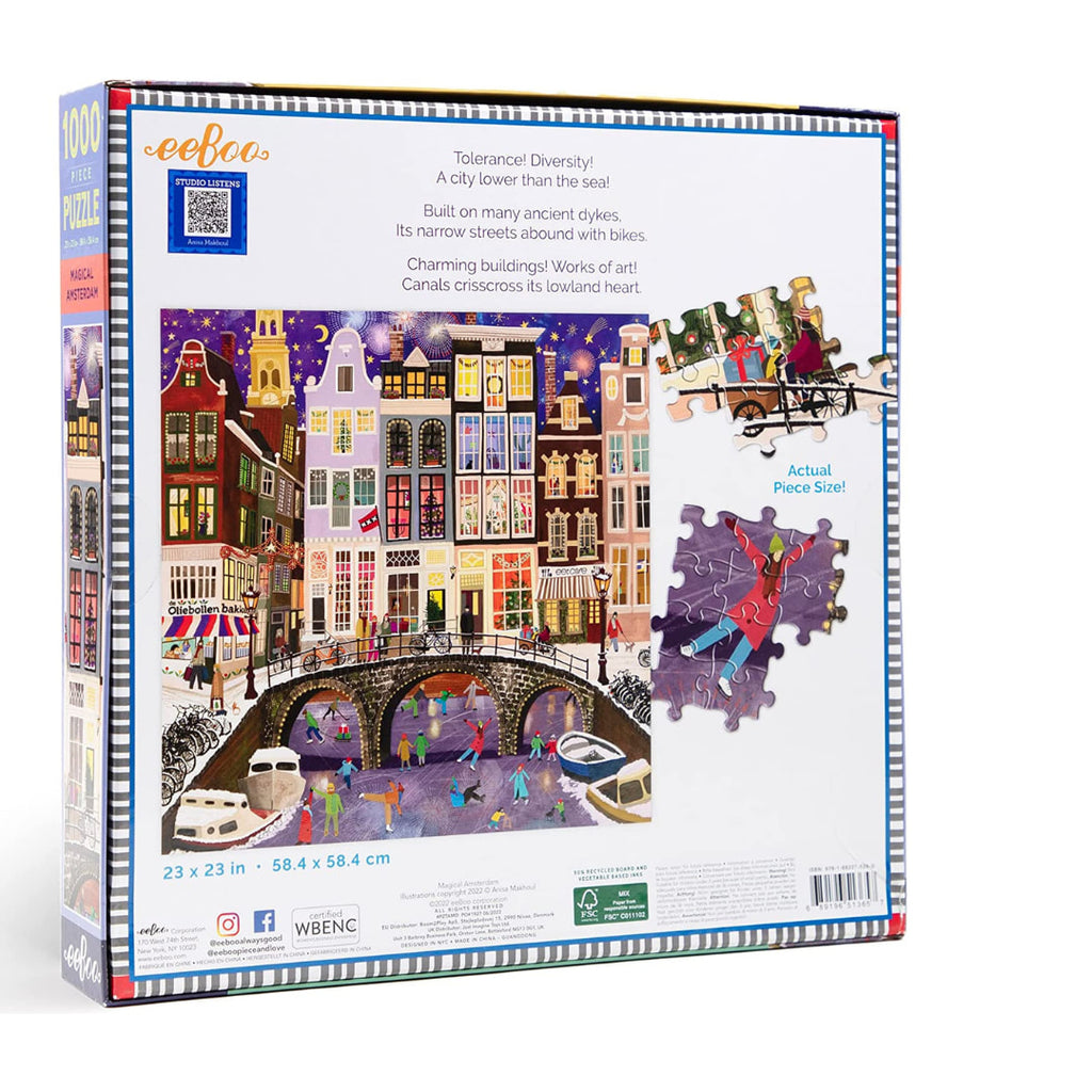 Puzzle 1000 pièces Magical Amsterdam - EEBOO - Jeux & Jouets Puzzle 1000 pièces Magical Amsterdam - EEBOO - Jeux & Jouets