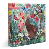 eeBoo - Poppy Bunny 1000 Piece Puzzle - The Puzzle Nerds
