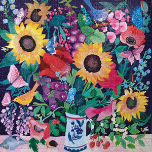 eeBoo - Summer Bouquet 1000 Piece Puzzle - The Puzzle Nerds 